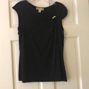 Michael Kors black sleeve blouse